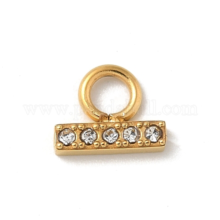 Ионное покрытие (ip) нержавеющая сталь 304 с подвесками из стразов STAS-G351-15G-02-1