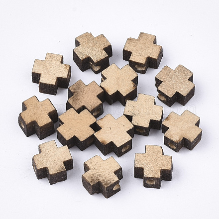 Natural Wooden Beads WOOD-S050-42A-03-1