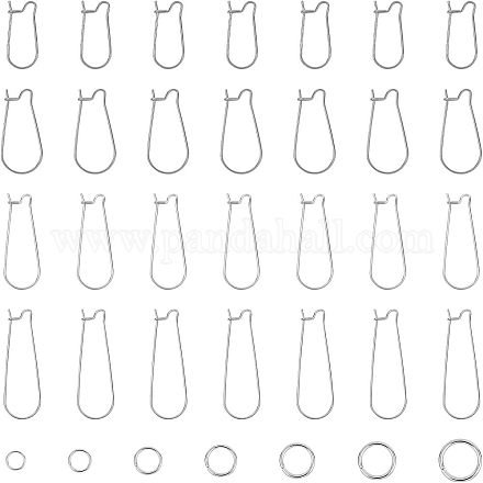 Комплекты фурнитуры для сережек-колец из нержавеющей стали 316 и комплекты фурнитуры для открытых соединительных колец из нержавеющей стали 304 STAS-UN0010-30-1