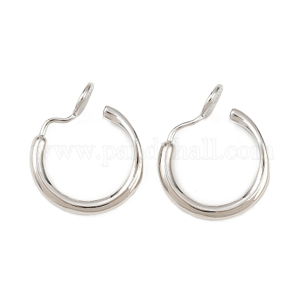 Латунные серьги с клипсами KK-F921-08B-P-1