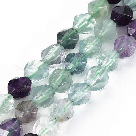 Natural Fluorite Beads Strands G-S376-001B-1