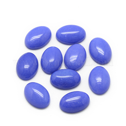 天然石ホワイトジェイドカボション  染め  オーバル  藤紫色  18x13x5mm X-G-R415-13x18-18-1