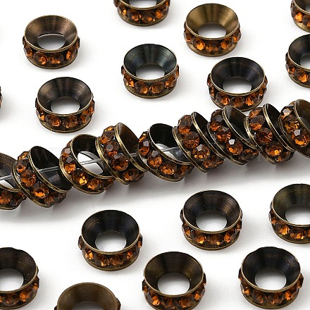 Латунные бусины разделители для поставки стразов RB-A020-10mm-15AB-1