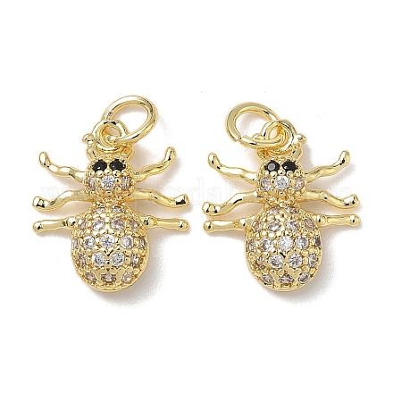 Латунные микро проложить кубического циркония подвески KK-L253-31G-1