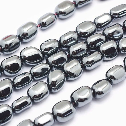 Chapelets de perles en hématite synthétique sans magnétiques G-L488-A-15-1