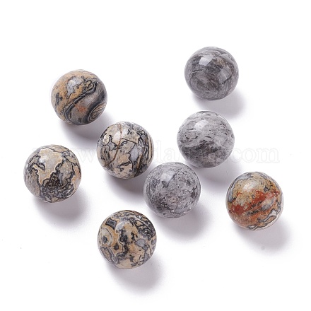 Perles de pierre de carte naturelle G-D456-01-1