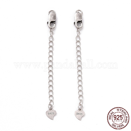 925 Sterling Silver Chain Extenders STER-D036-36AS-1