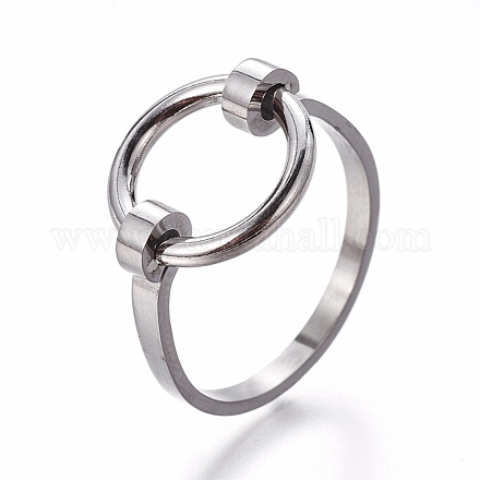 304 anelli in acciaio inox RJEW-E158-08P-1
