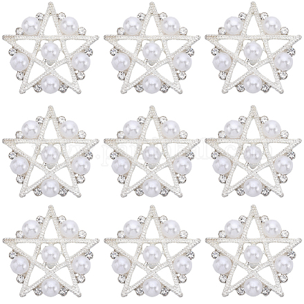 16 шт. пуговицы со стразами из сплава BUTT-GF0003-69-1