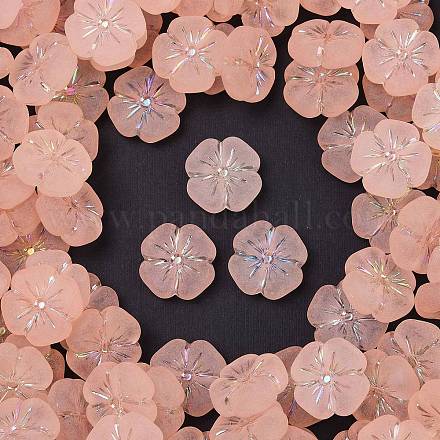 Матовые прозрачные акриловые бусины OACR-P029-19B-02-1