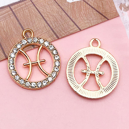 Подвески из хрусталя из цинкового сплава&nbsp;WGC2D94-12-1