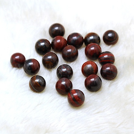 Perles de balle ronde en tiges rouges et rouges G-A127-12mm-06-1