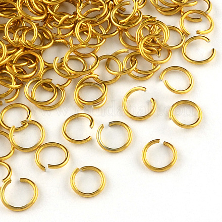 Filo di alluminio anelli aperti di salto ALUM-R005-0.8x6-14-1