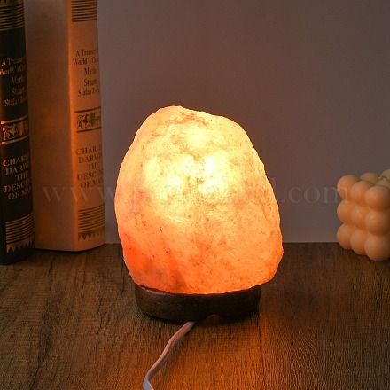 Lampe aus natürlichem Himalaya-Steinsalz DJEW-P002-01A-1