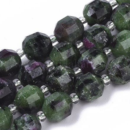 Natural Ruby in Zoisite Beads Strands G-R462-08-1