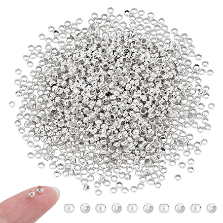1000 Stück Messing-Crimpperlen KK-UN0005-28S-1