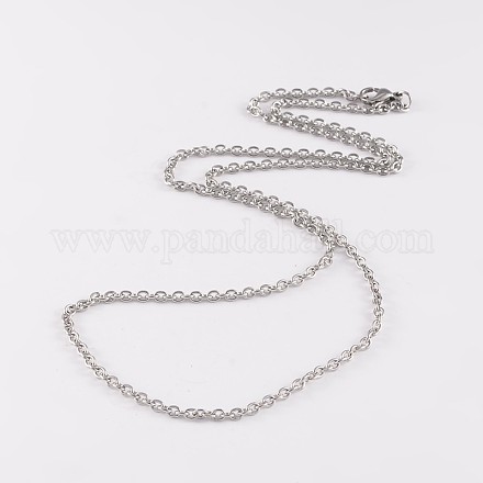 304 Edelstahl Kabelkette Halsketten NJEW-JN01527-03-1