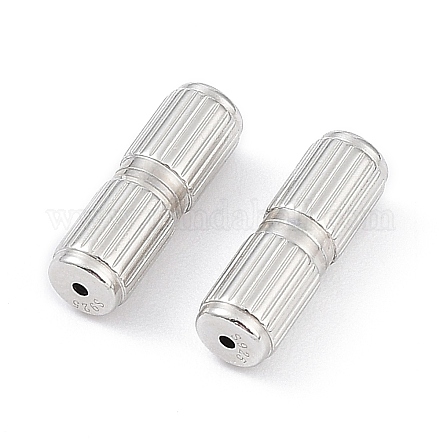 Застежки из стерлингового серебра с родиевым покрытием STER-K173-09P-1