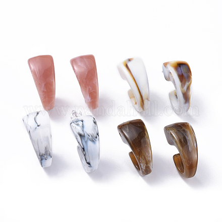 Imitation Gemstone Style Acrylic Stud Earrings EJEW-JE03379-1