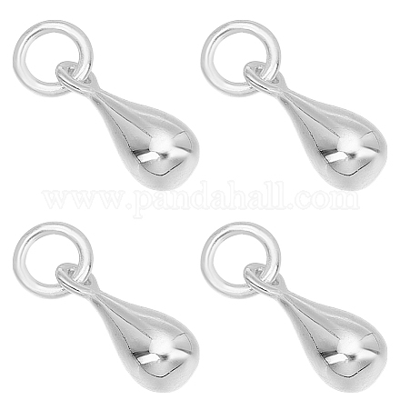 4 шт. 925 подвески-слезинки из стерлингового серебра STER-AR0001-11-1