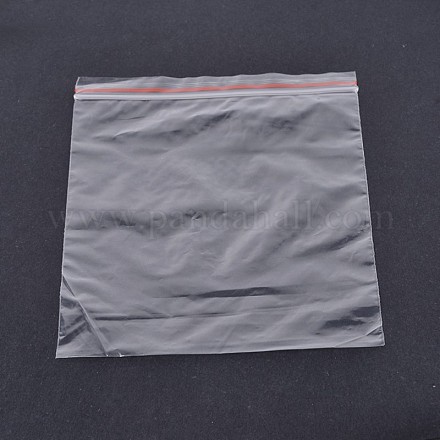 プラスチックジップロックバッグ  再封可能な包装袋  トップシール  セルフシールバッグ薄袋  長方形  透明  26x18cm  片側の厚さ：1.2ミル（0.03mm）  約100個/袋 OPP-O001-18x26cm-1