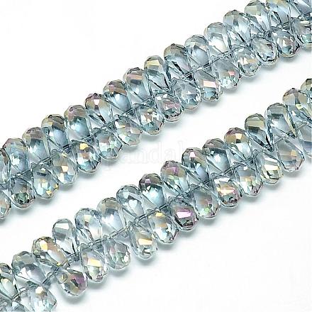 Electroplate Glass Beads Strands EGLA-S138B-01-1