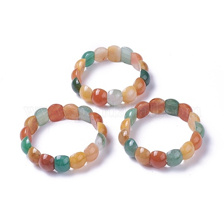 Natural Aventurine Beads Stretch Bracelets BJEW-L495-23D-1
