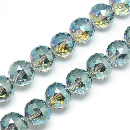 Chapelets de perles en verre électroplaqué EGLA-S137-01-1