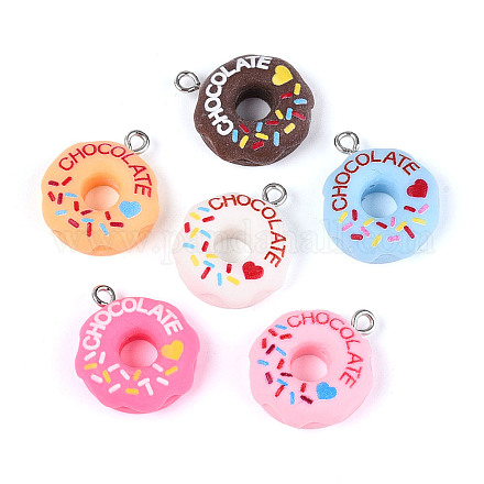 Подвески из непрозрачной смолы RESI-T059-11-1