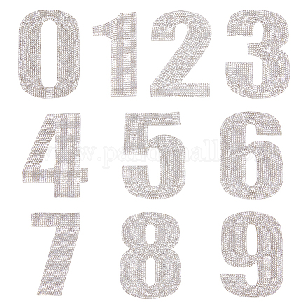 Nummer 0~9 Hotfix-Strass AJEW-FH0006-34-1