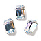 K9 Glass, Imitation Czech Rhinestone, Rectangle, Crystal, 10x8x5.5mm