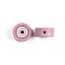 Silicone Focal Beads, Pale Violet Red, 20x10mm, Hole: 2.5mm