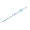 Electroplate Glass and Acrylic Rhinestone Beads Strands, Mixed Shapes, for Jewelry Making, Faceted, Sky Blue, 5.5~6x4~5mm, Hole: 1.2mm, about 33pcs/strand, 6.97~7.28''(17.7~18.5cm)