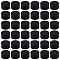 PP Plastic Screw Caps, Column, Black, 3.6x2.1cm