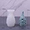 Gnome DIY Food Grade Silicone Statue Candle Molds, Aromatherapy Candle Moulds, Portrait Sculpture Scented Candle Making Molds, White, 10.5x5.8x5.8cm