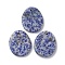 Natural Blue Spot Jasper Pendants, Oval Charms, 40~41x32~33x6mm, Hole: 2.3~3mm