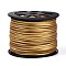 Faux Suede Cord, Faux Suede Lace, One Side Covering with Imitation Leather, Goldenrod, 2.7x1.4mm, about 98.42 yards(90m)/roll