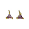 Geometric Triangle Zircon Stud Earrings, Simple and Delicate Daily Accessories.