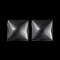 Glass Cabochons, Square, Clear, 16x16x5.5mm