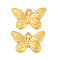 Alloy Pendants, Butterfly, Golden, 10.5x16.5x1.5mm, Hole: 1.5mm