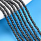 Baking Painted Pearlized Glass Pearl Bead Strands, Round, Black, 2mm, Hole: 0.6mm, about 200~201pcs/strand, 15.75 inch(40cm)