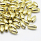 Plating Eco-Friendly Plastic Beads, Oval, Golden Plated, 6x3mm, Hole: 1mm, about 1660pcs/50g