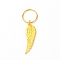 Alloy Pendants, Wing, Golden, 45mm, Hole: 14mm, wing: 30x9.5x1.3mm