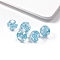 Transparent Acrylic Beads, Round, Light Sky Blue, 10mm, Hole: 2.1mm