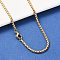 304 Stainless Steel Box Chain Necklaces, Golden, 23.62 inch(60cm)