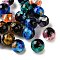Handmade Silver Foil Glass Beads, Round, Mixed Color, 11.5~12.5mm, Hole: 1.6mm