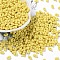 Opaque Acrylic Beads, Peanut, Yellow, 6.5x4x3mm, Hole: 1.4mm, about 197pcs/10g