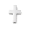304 Stainless Steel Beads, Cross, Stainless Steel Color, 16.5x12x3mm, Hole: 2mm