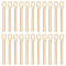 30Pcs Brass Pendants, Bar Charm, Real 14K Gold Plated, 15x2x1mm, Hole: 1mm
