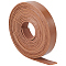 2M Flat Leather Cord, for Jewelry Making, Camel, 12.5x2mm, about 2.19 Yards(2m)/pc